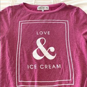 Wild fox XS worn sweatshirt